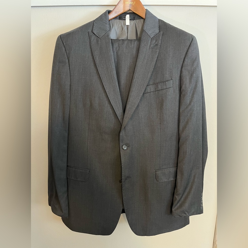 Calvin Klein suit.